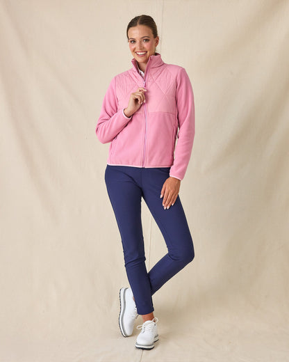 Straight Down Laurel Hybrid Fleece Jacket - Sweet Rose