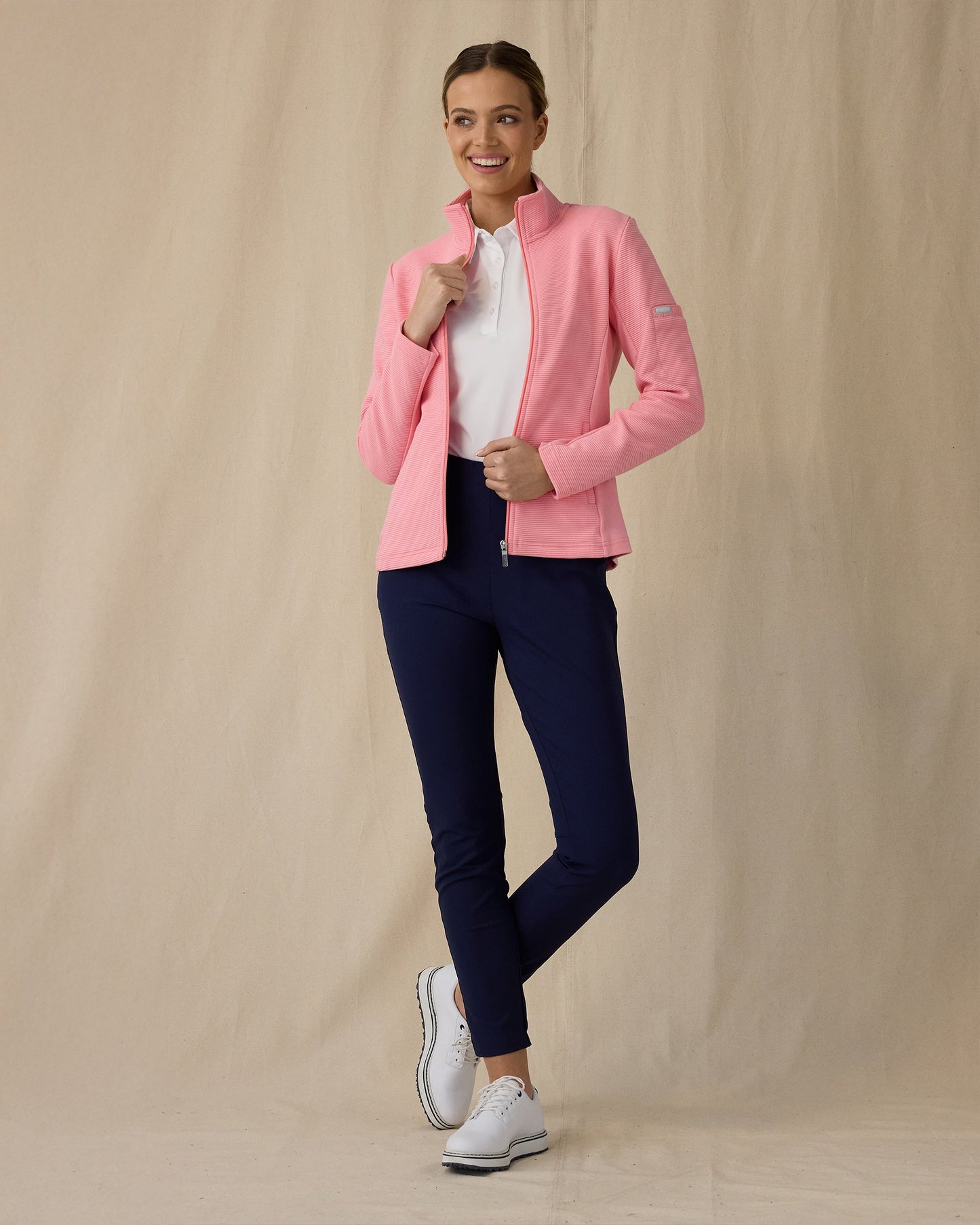 Straight Down Swing Jacket - Geranium