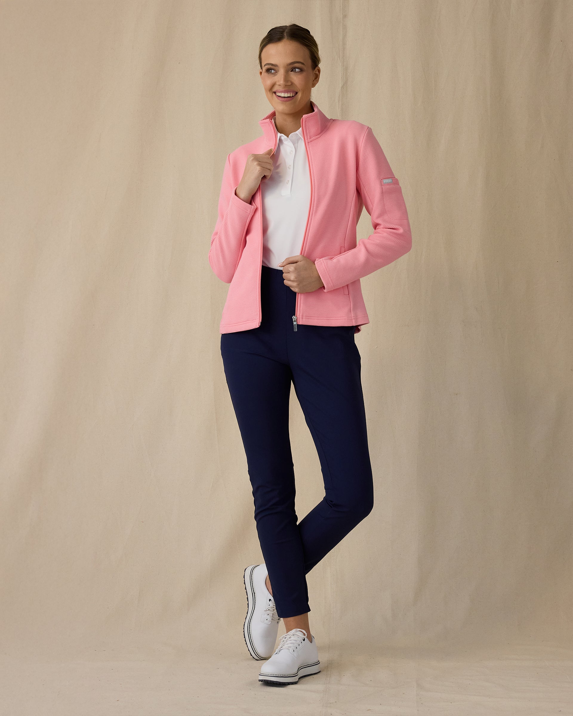 Straight Down Swing Jacket - Geranium
