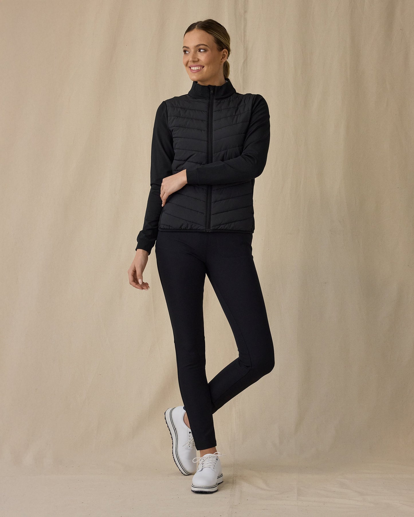 Straight Down Ida Hybrid Jacket - Black