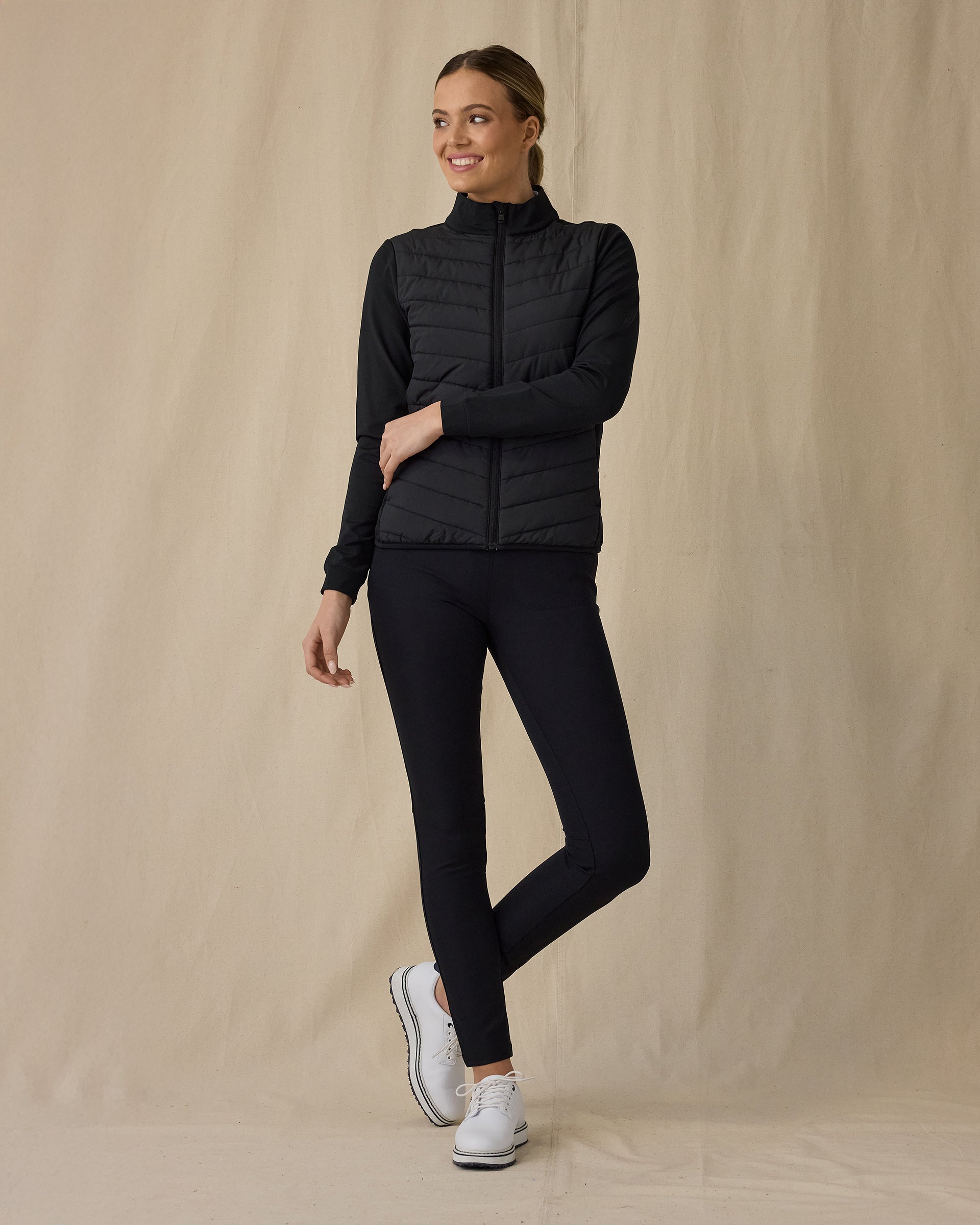Straight Down Ida Hybrid Jacket - Black