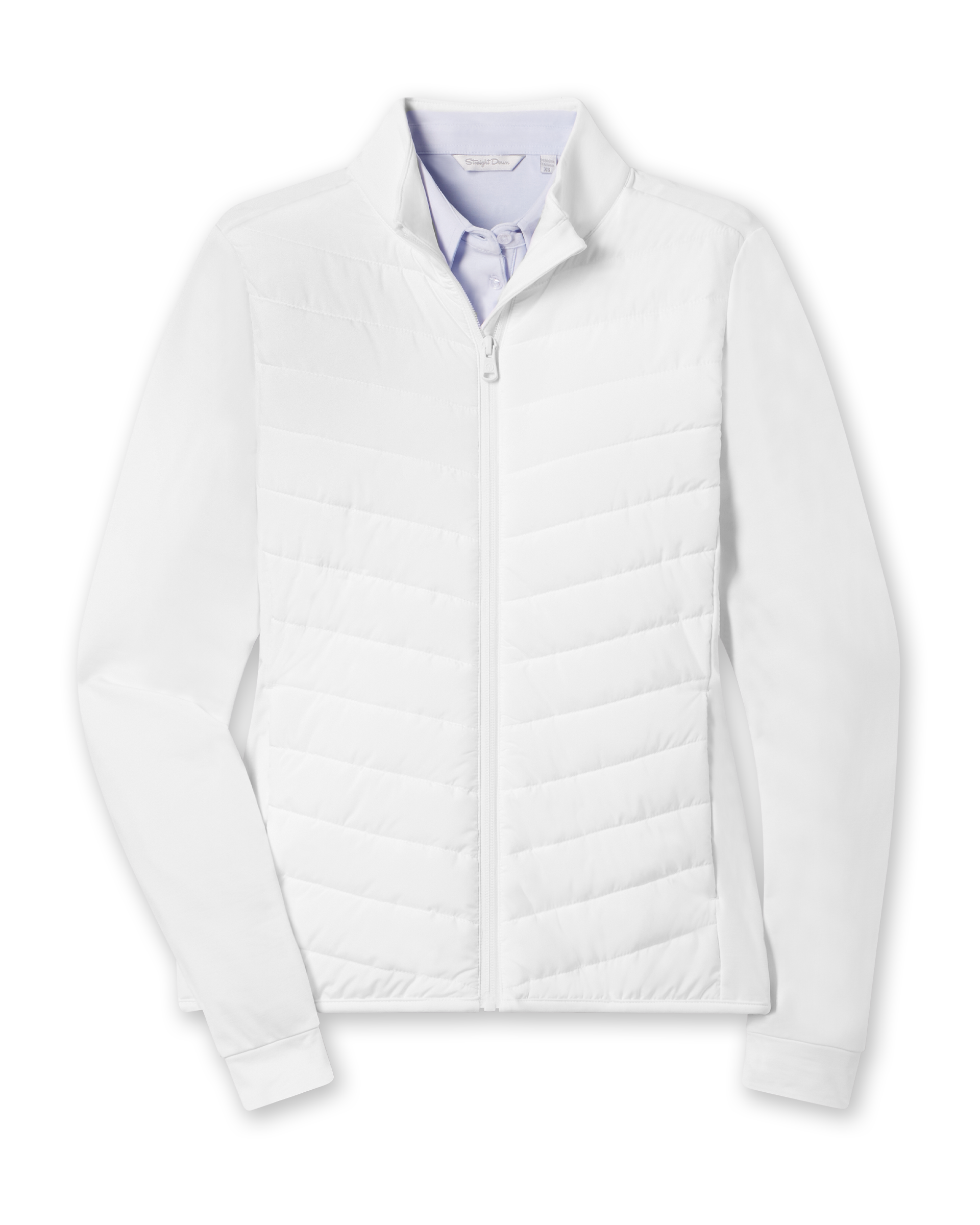 Straight Down Ida Hybrid Jacket - White