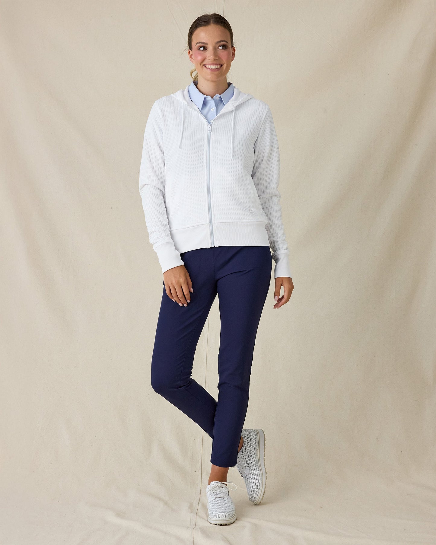 Straight Down Eliza Hoodie - White