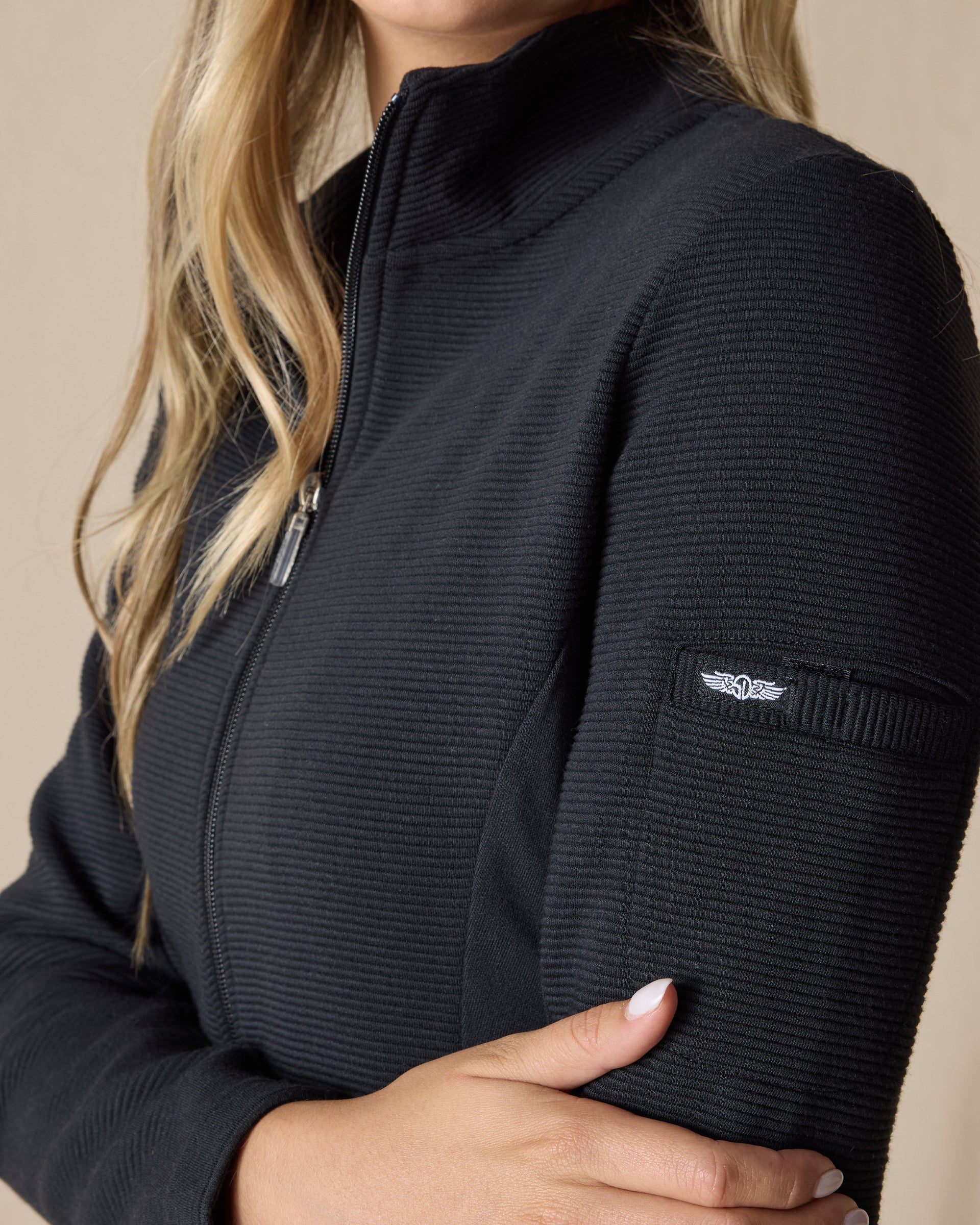 Straight Down Swing Jacket - Black