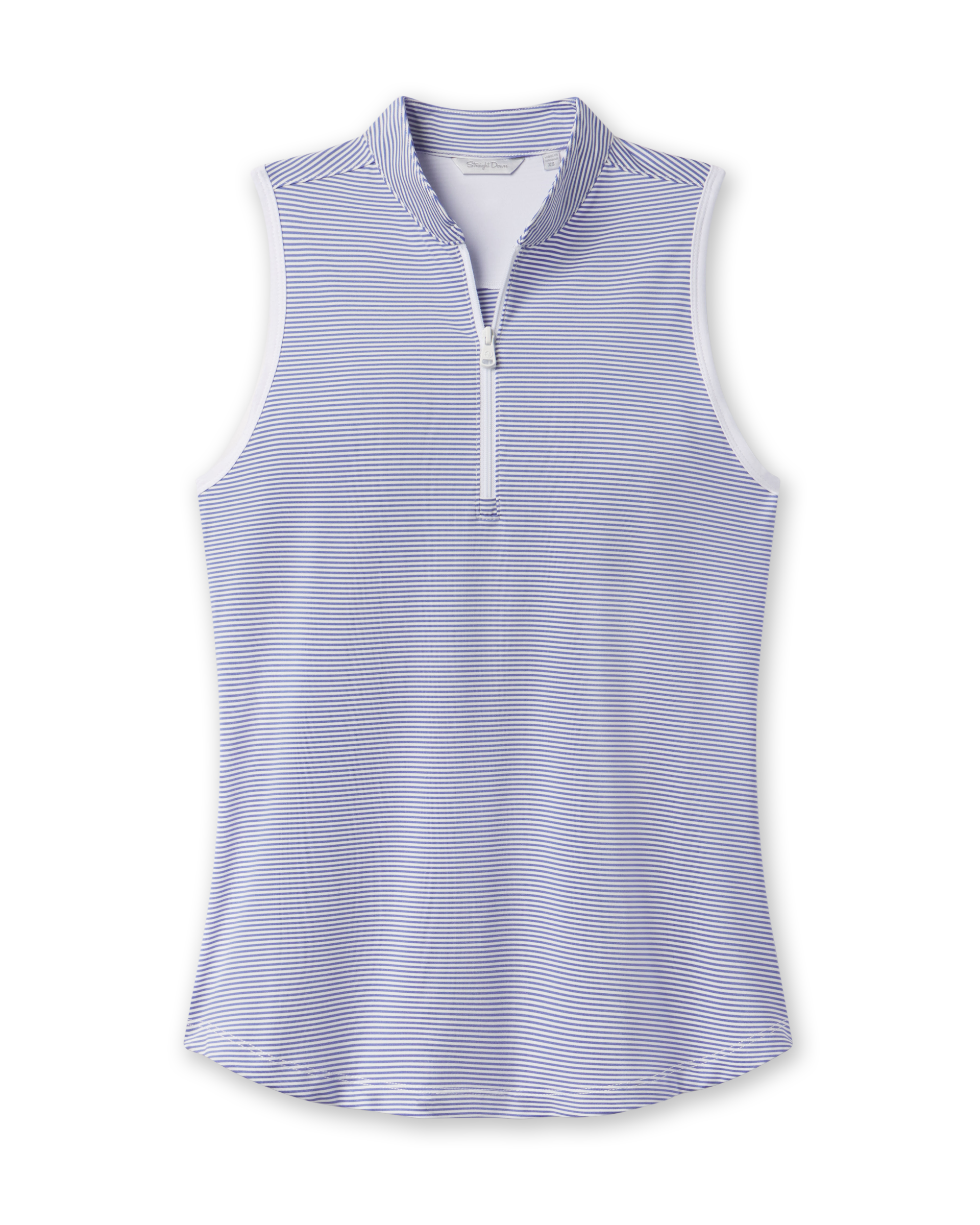 Straight Down Georgia Stripe Sleeveless Polo - Tidal