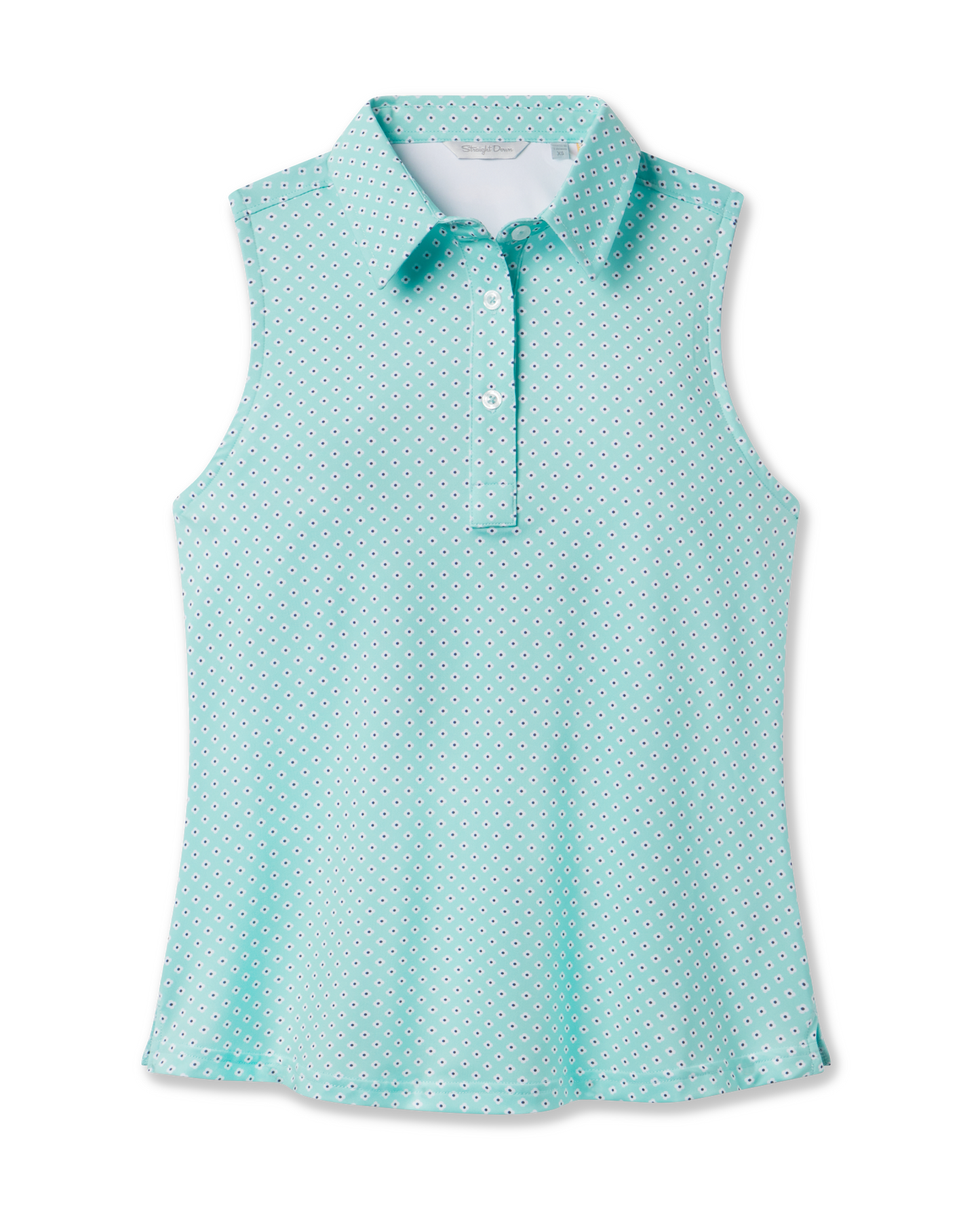 Straight Down Empress Sleeveless Polo - Cascade