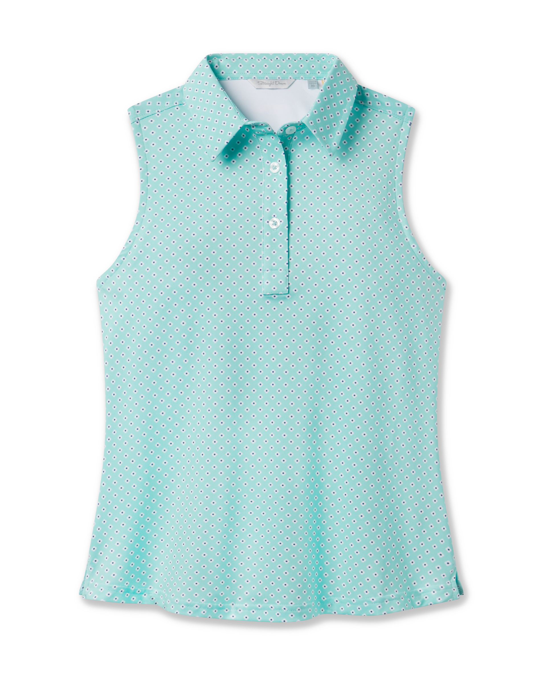 Straight Down Empress Sleeveless Polo - Cascade