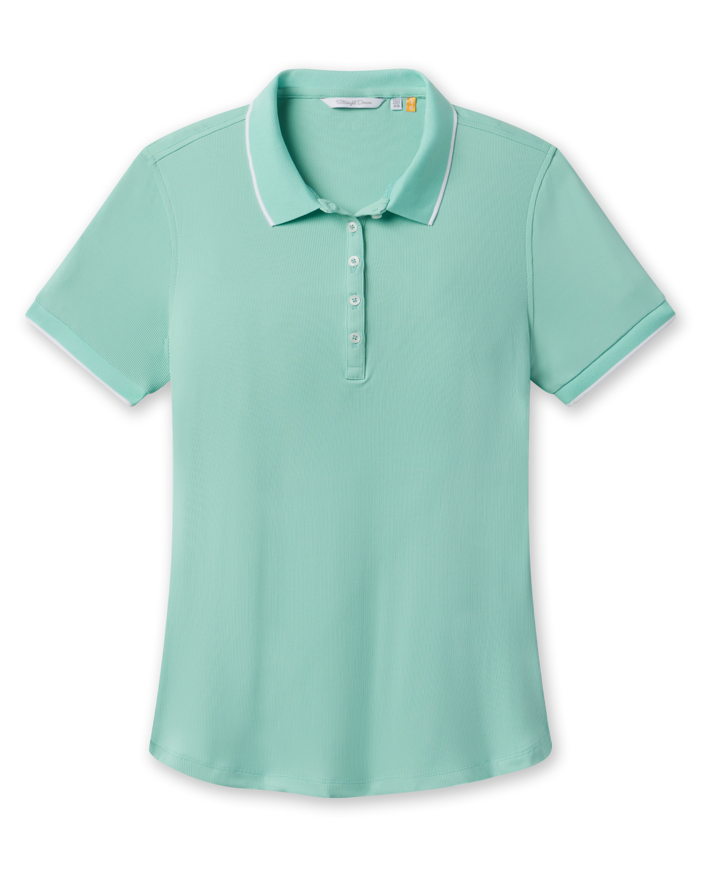 Straight Down Sindy Rib Knit Polo - Cascade