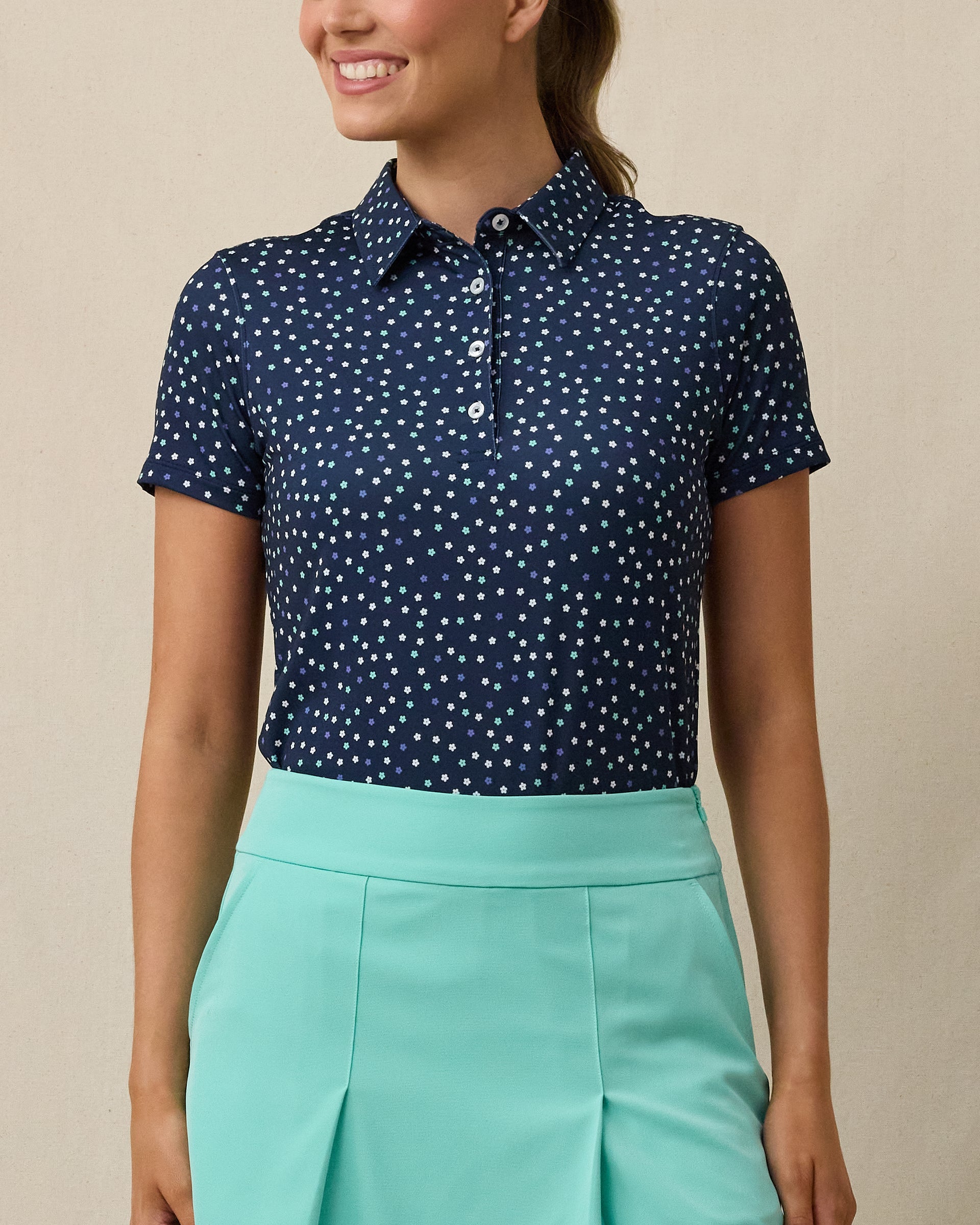 Straight Down Sprinkles Polo - New Indigo