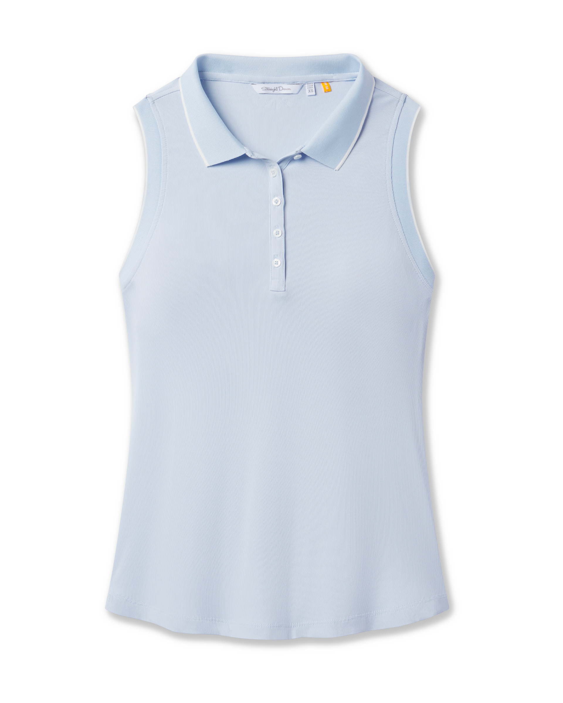 Straight Down Sami Sleeveless Polo - Lake