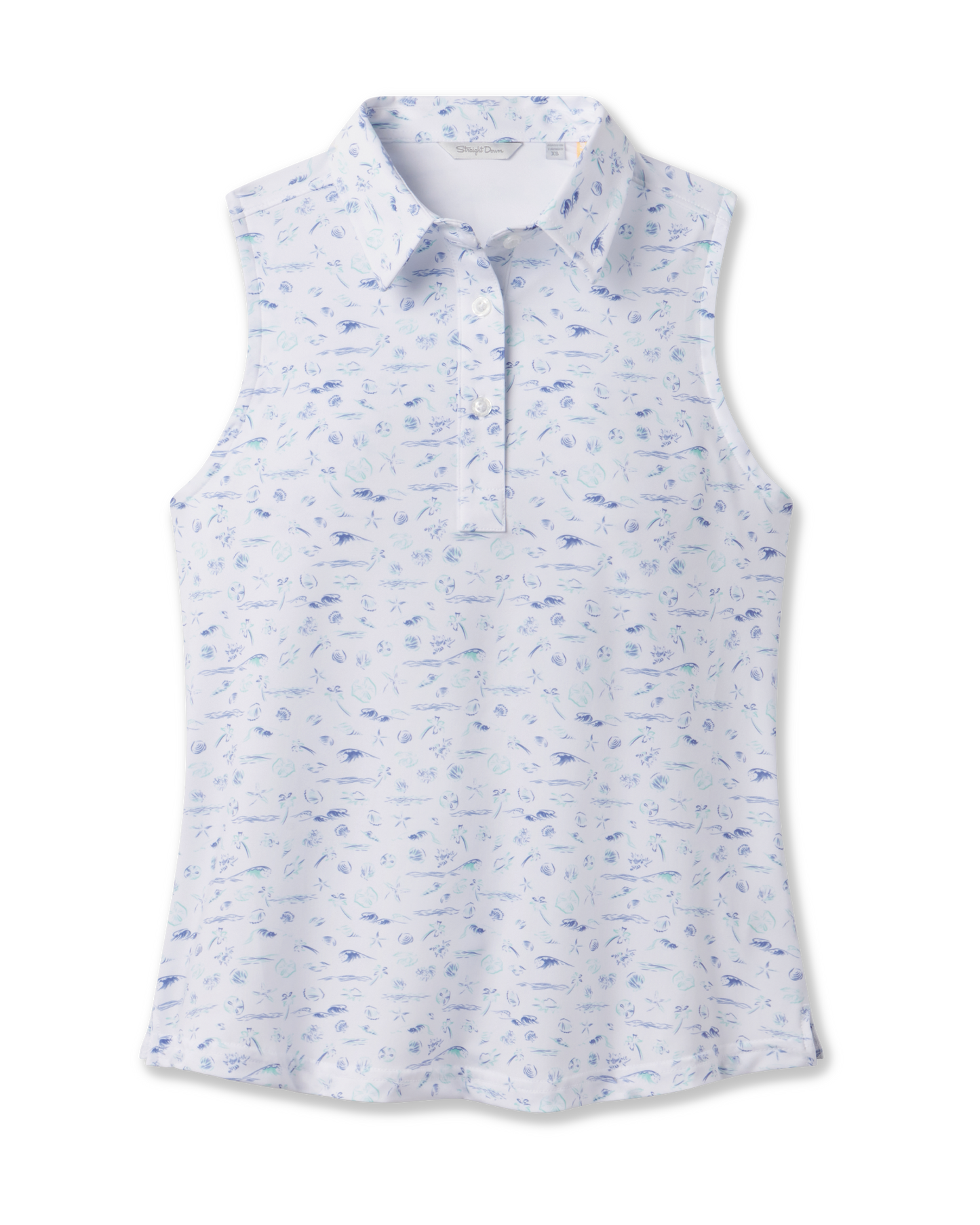 Straight Down Paradise Lost Sleeveless Polo - Tidal