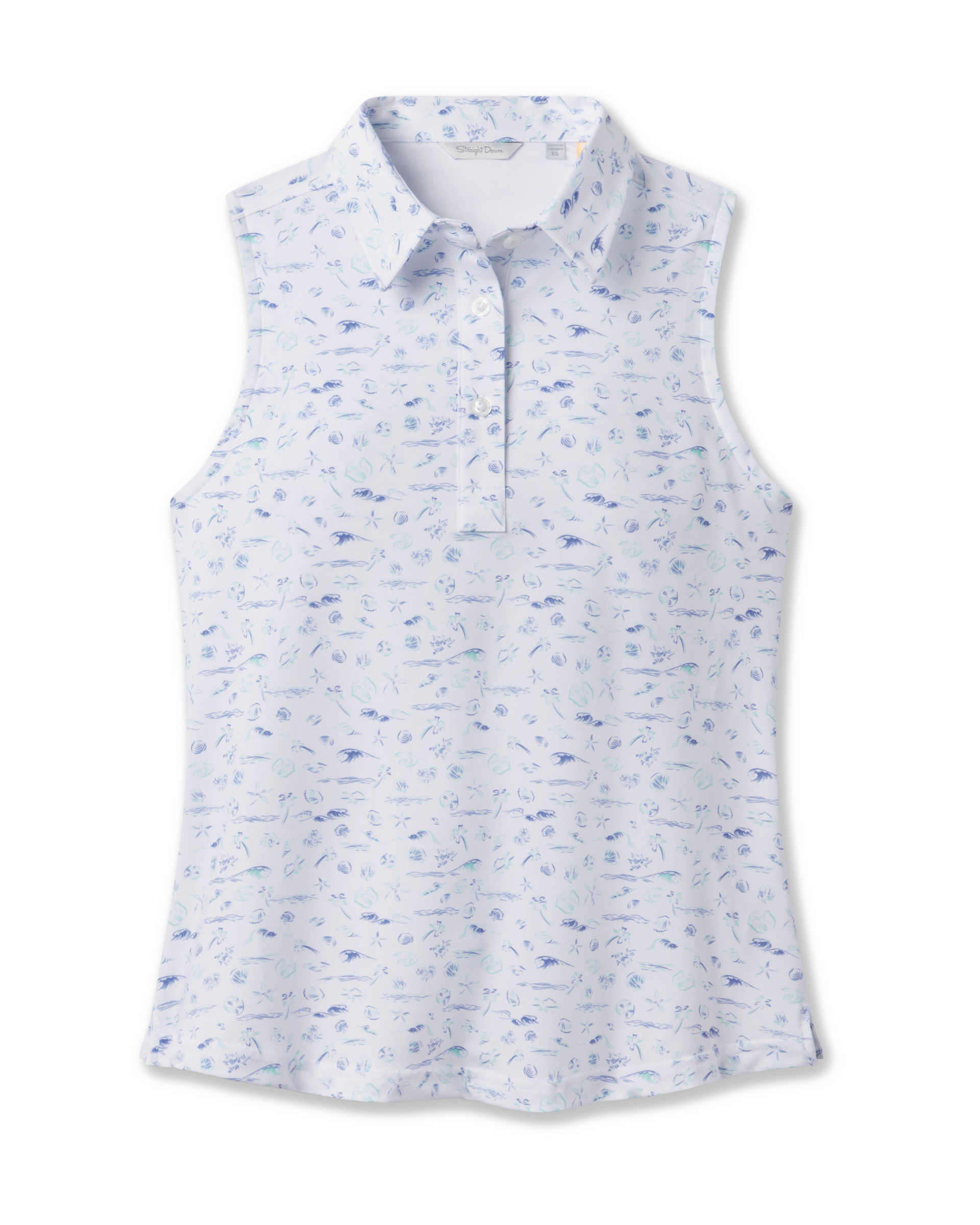 Straight Down Paradise Lost Sleeveless Polo - Tidal