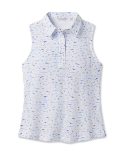 Straight Down Paradise Lost Sleeveless Polo - Tidal