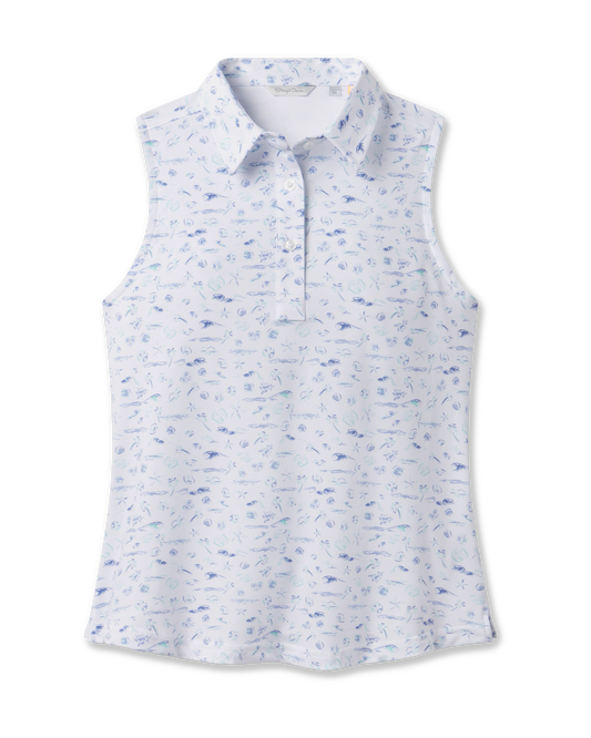 Straight Down Paradise Lost Sleeveless Polo - Tidal
