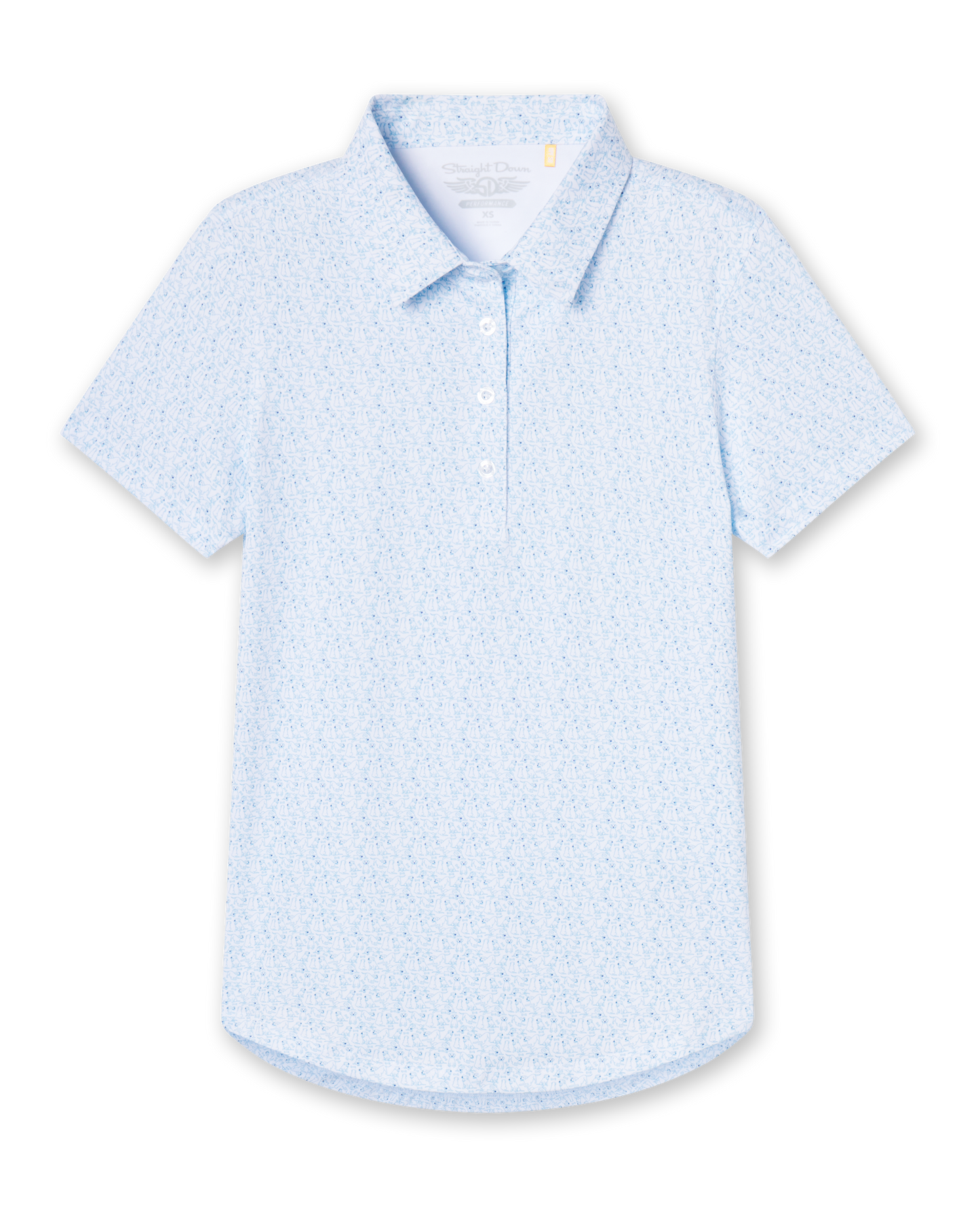 Straight Down Dog Mom Polo - Coastal