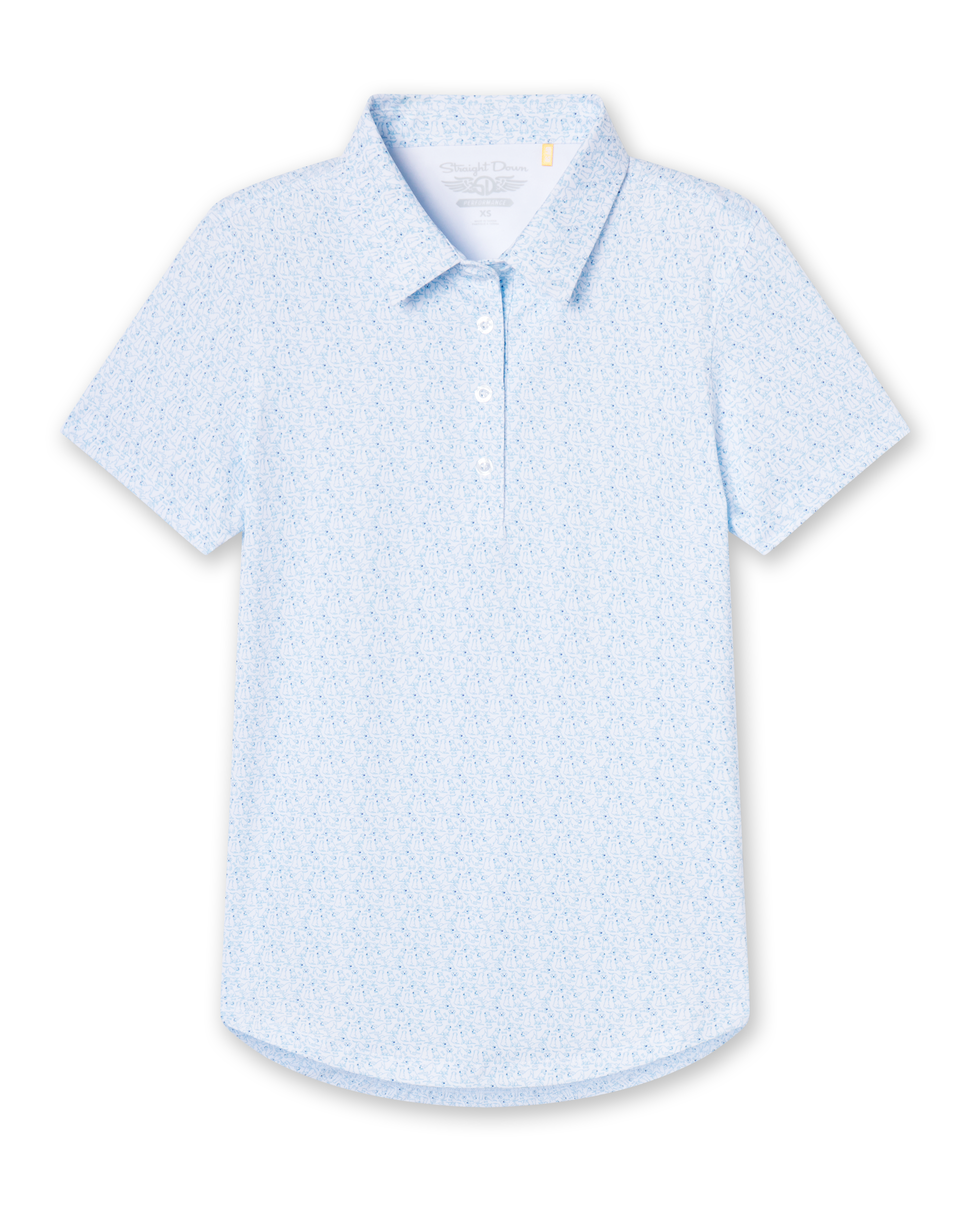 Straight Down Dog Mom Polo - Coastal