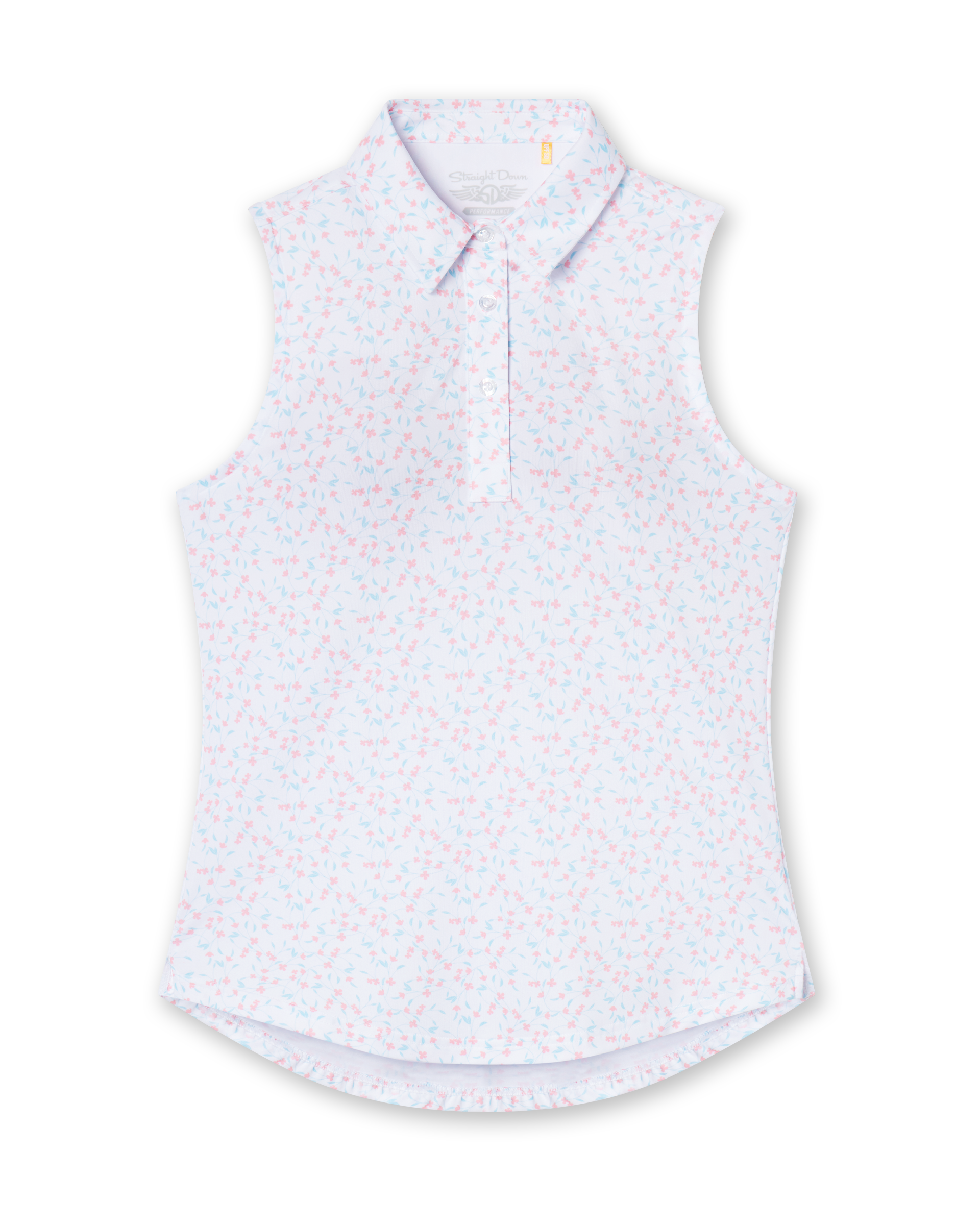 Straight Down Valerie Sleeveless Polo - Spritz