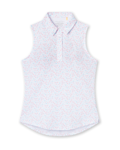 Straight Down Valerie Sleeveless Polo - Spritz
