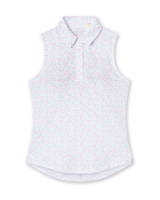 Straight Down Valerie Sleeveless Polo - Spritz