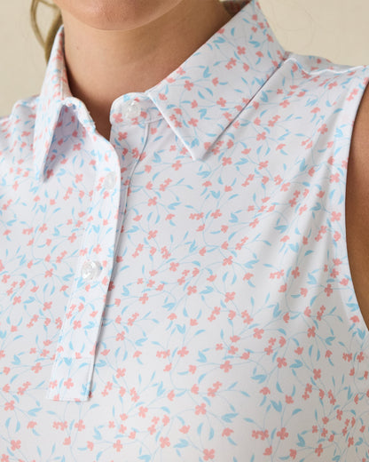 Straight Down Valerie Sleeveless Polo - Spritz