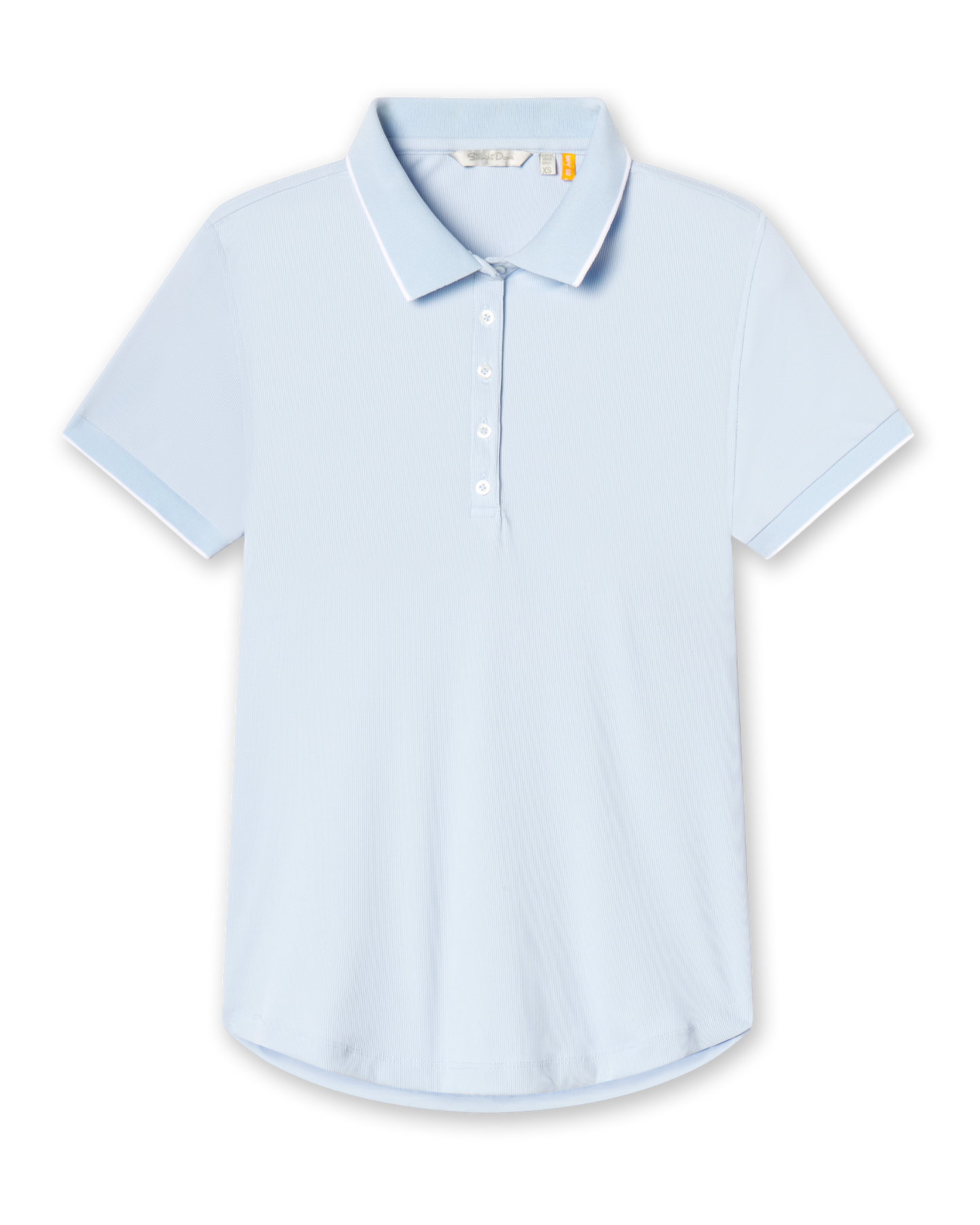Straight Down Sindy Rib Knit Polo - Lake