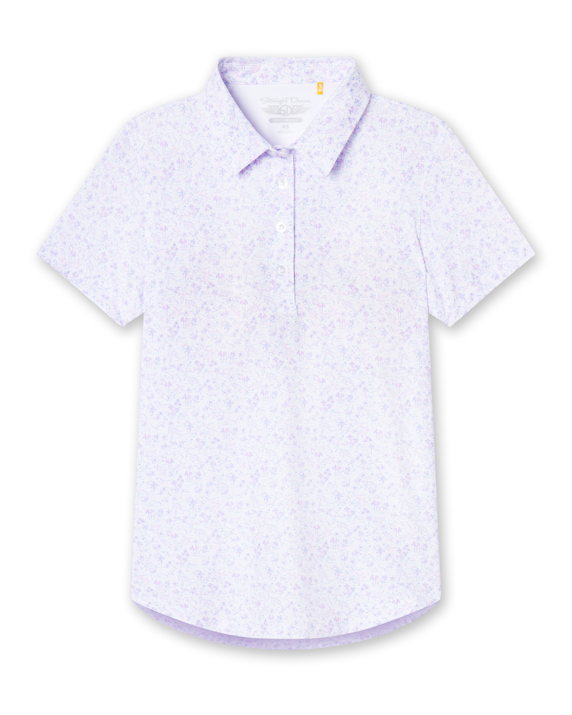 Straight Down Kokomo Polo - White
