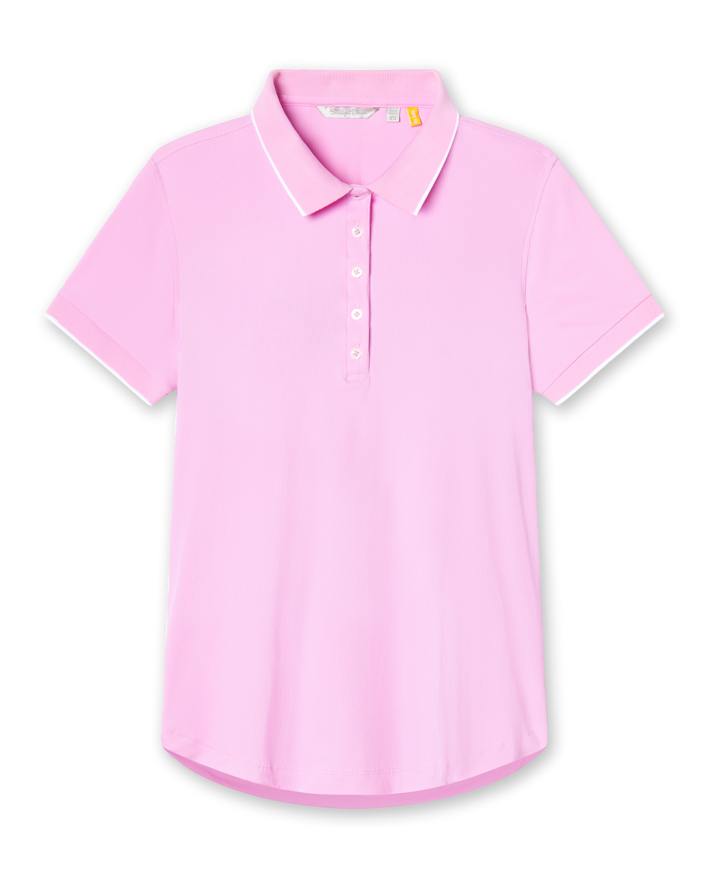 Straight Down Sindy Rib Knit Polo - Pink Floyd
