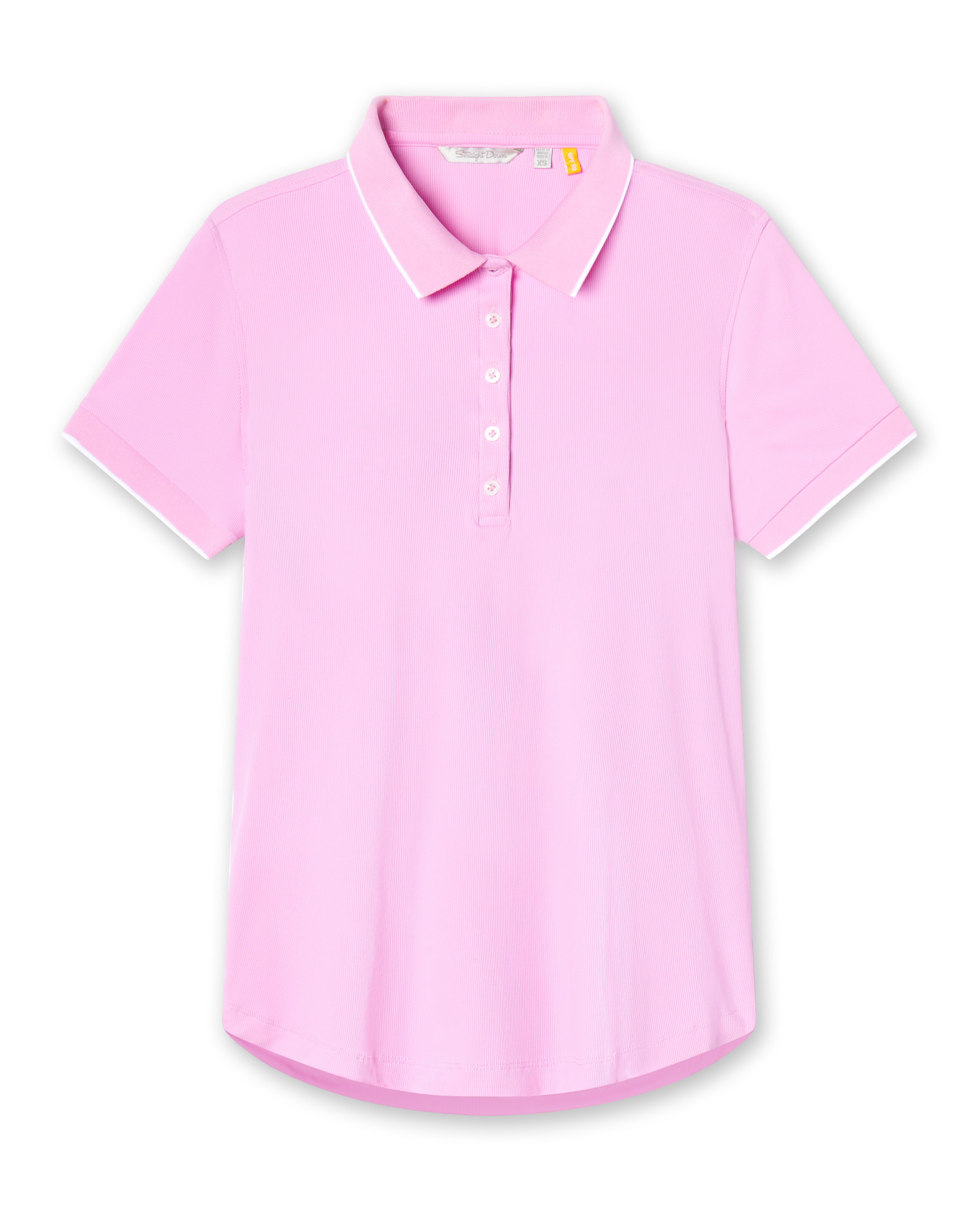 Straight Down Sindy Rib Knit Polo - Pink Floyd