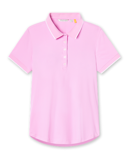 Straight Down Sindy Rib Knit Polo - Pink Floyd