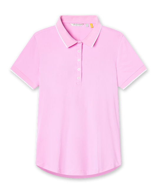 Straight Down Sindy Rib Knit Polo - Pink Floyd