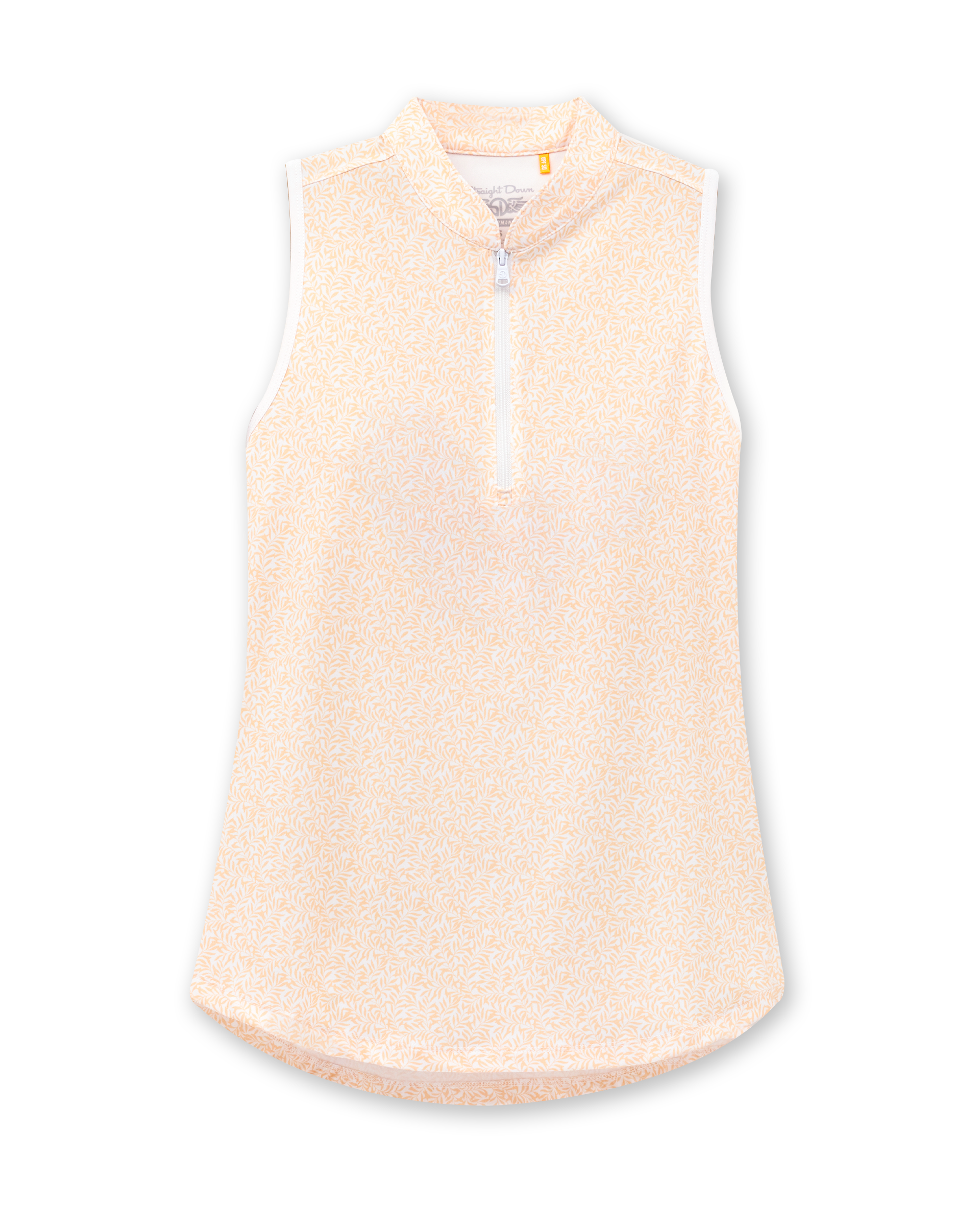 Straight Down Orchard Sleeveless Polo - Bellini