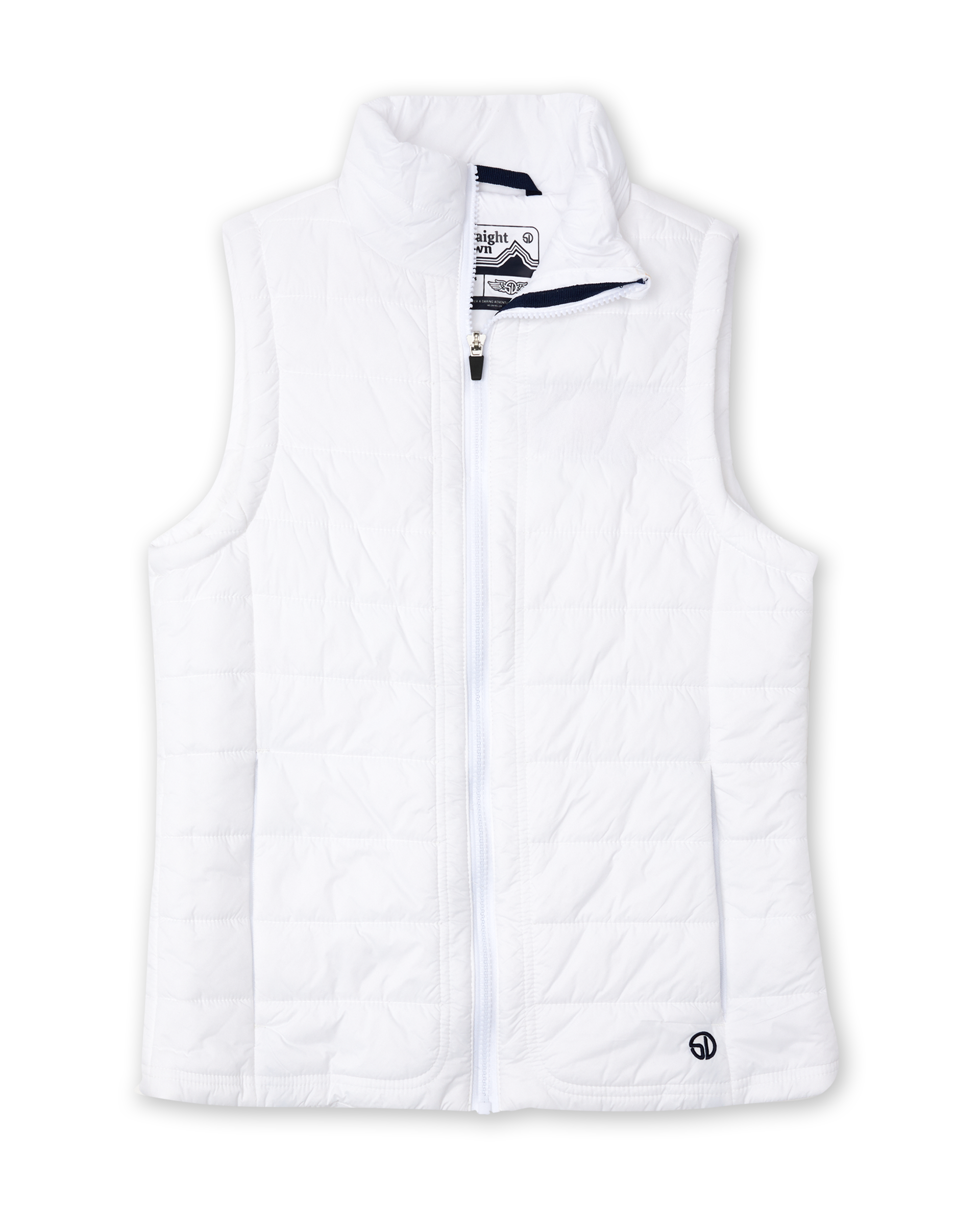 Straight Down Cloud Vest - White