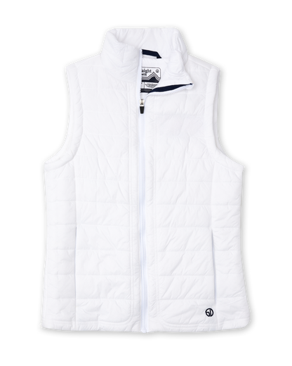 Straight Down Cloud Vest - White