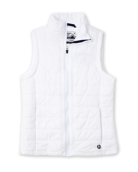 Straight Down Cloud Vest - White
