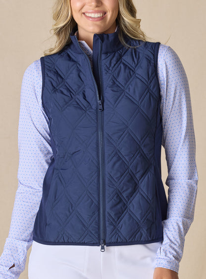 Straight Down Hestia Vest - New Indigo