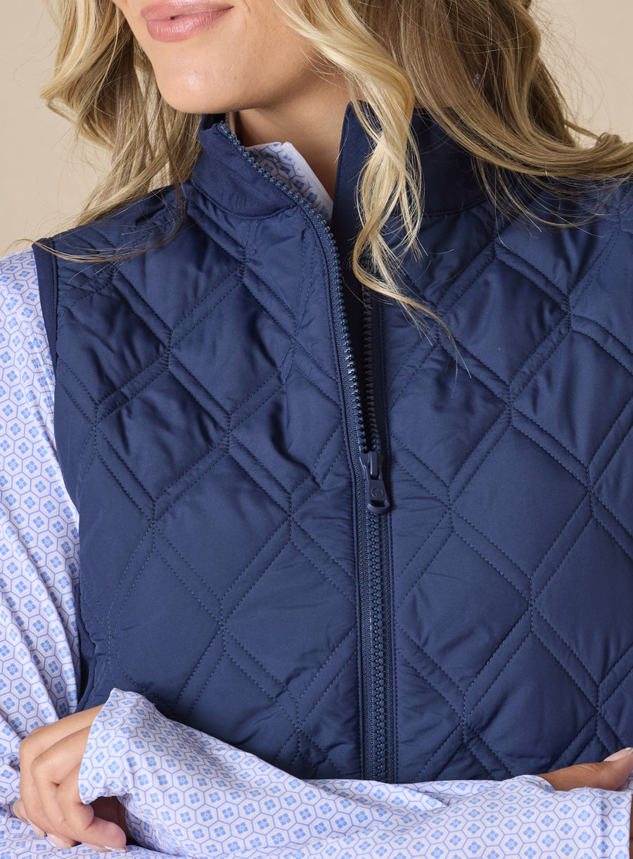 Straight Down Hestia Vest - New Indigo