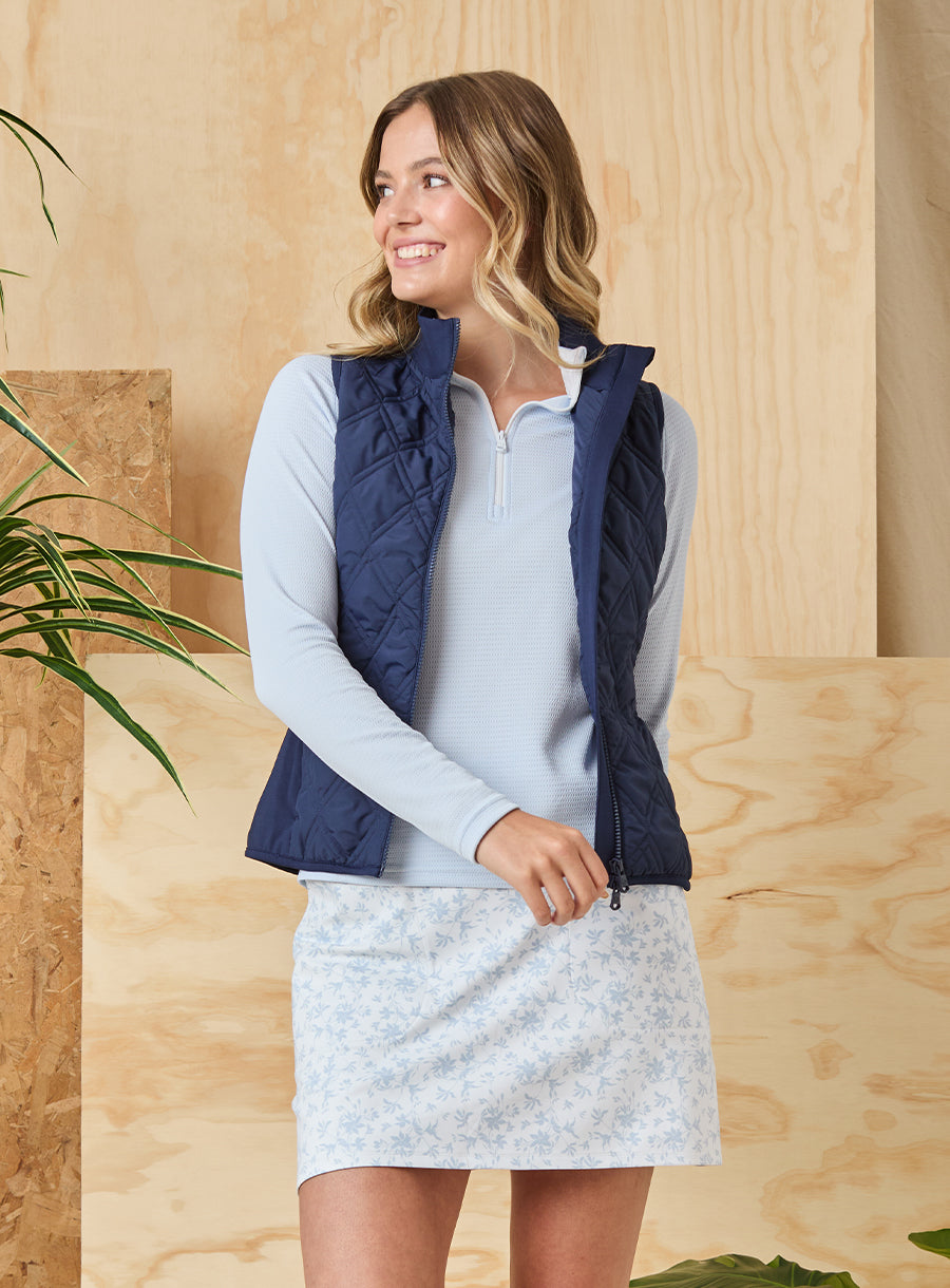 Straight Down Hestia Vest - New Indigo