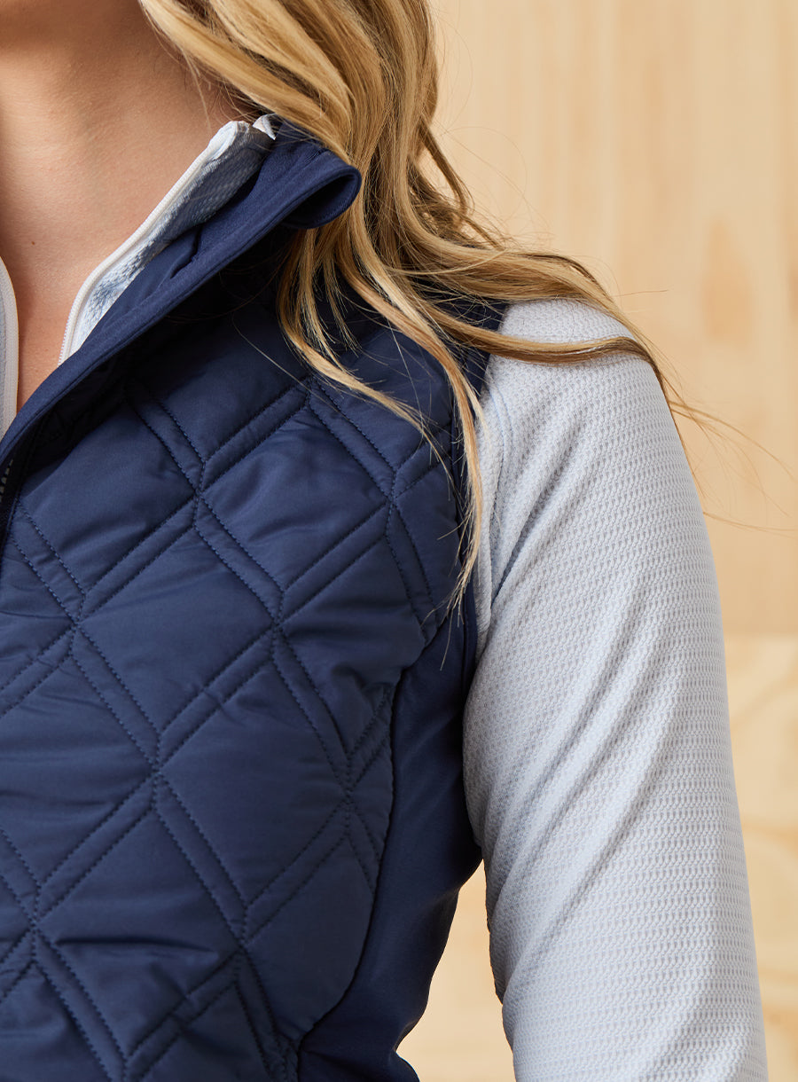 Straight Down Hestia Vest - New Indigo