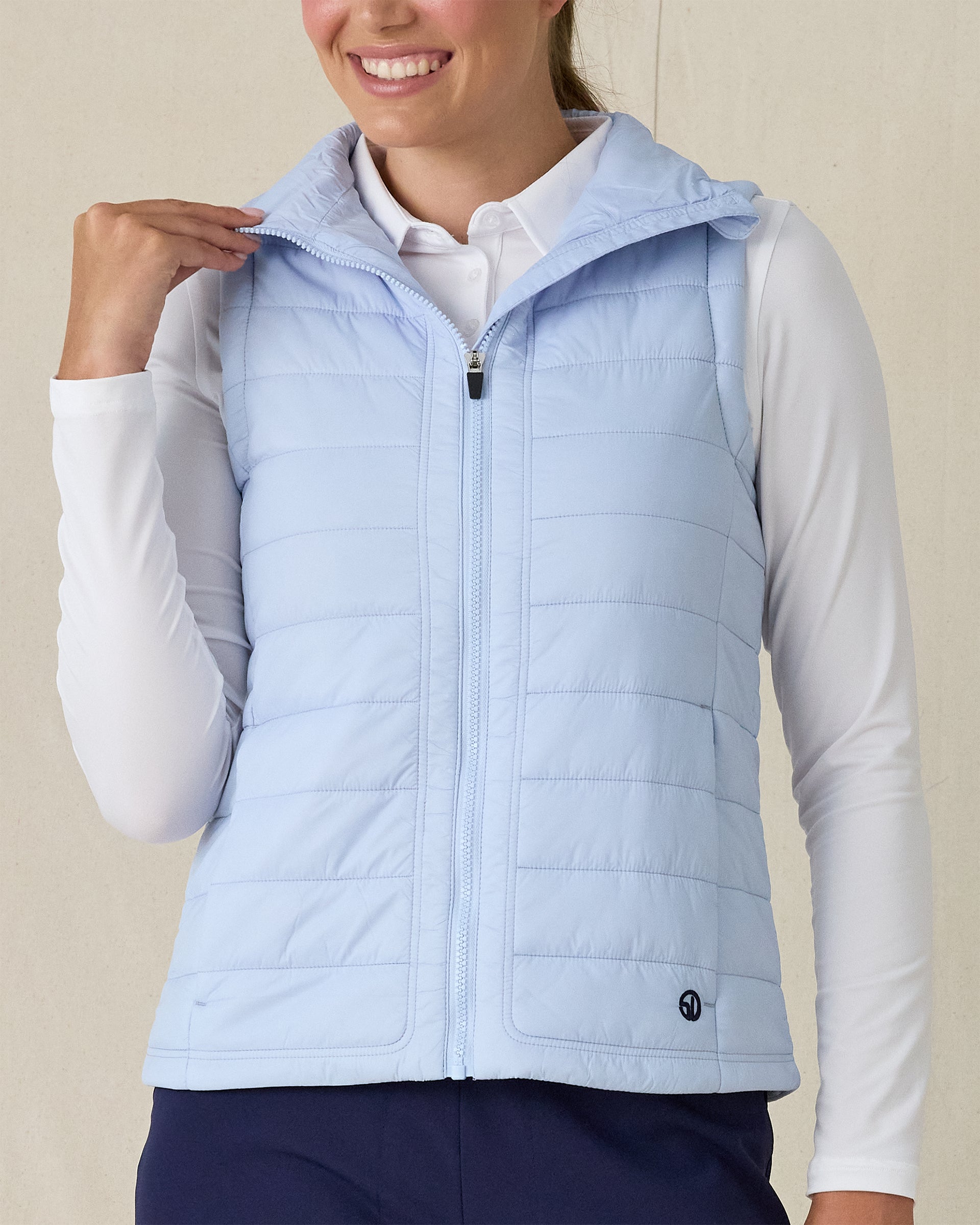 Straight Down Cloud Vest - Powder