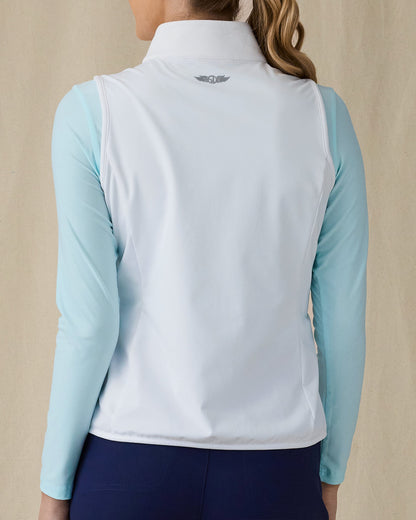 Straight Down Hestia Vest - White