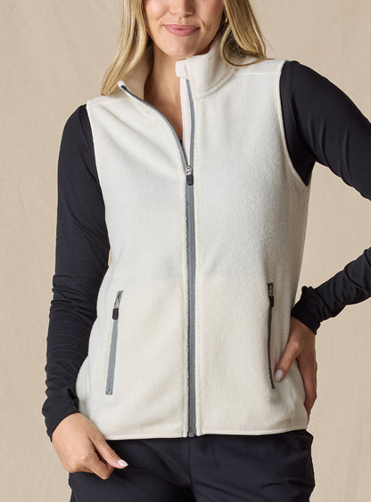 Straight Down Lucia Vest - Cream