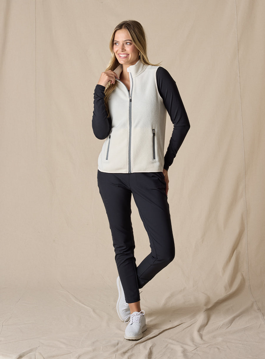 Straight Down Lucia Vest - Cream