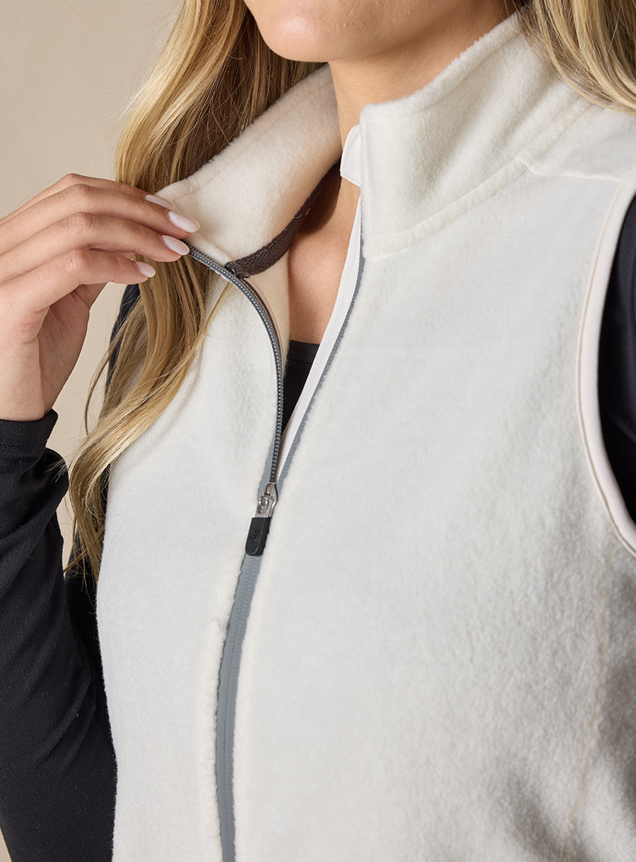 Straight Down Lucia Vest - Cream
