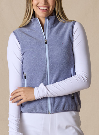 Straight Down Lucia Vest - Bluestone