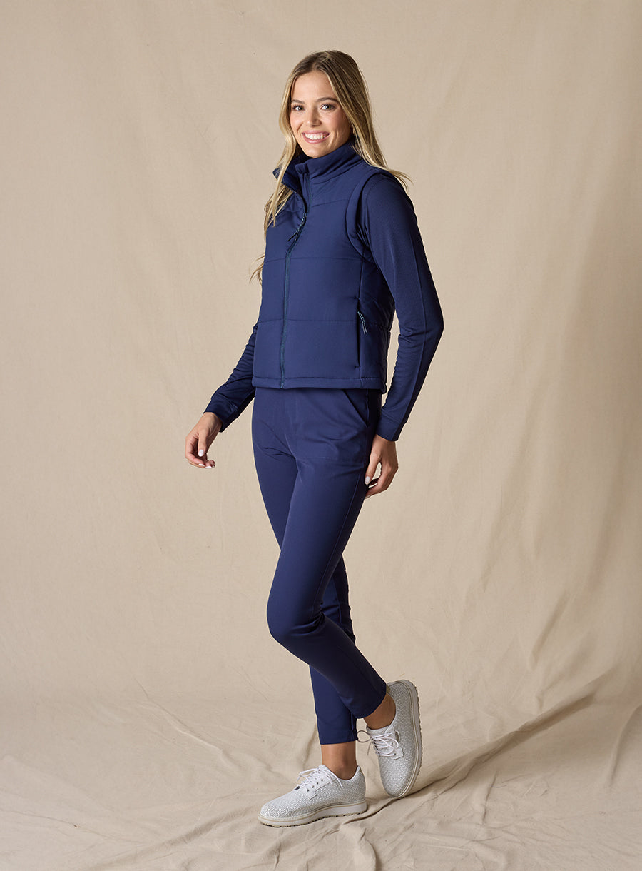 Straight Down Sandy Vest - New Indigo
