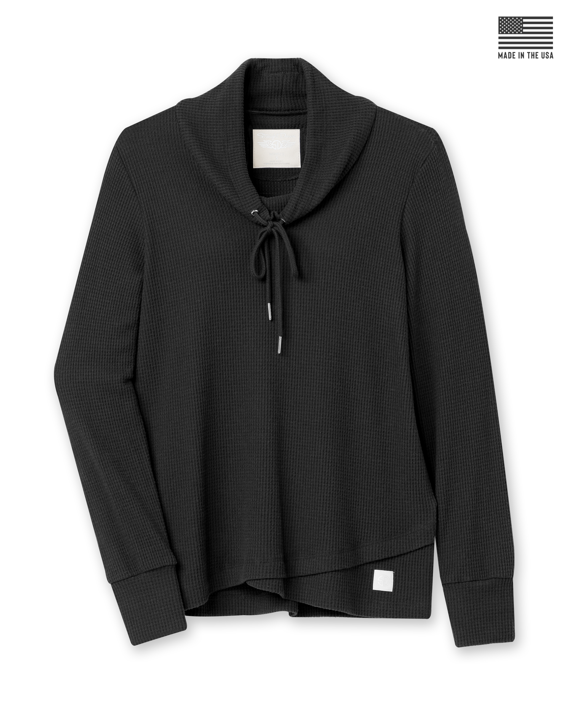 Straight Down Misty Top - Black