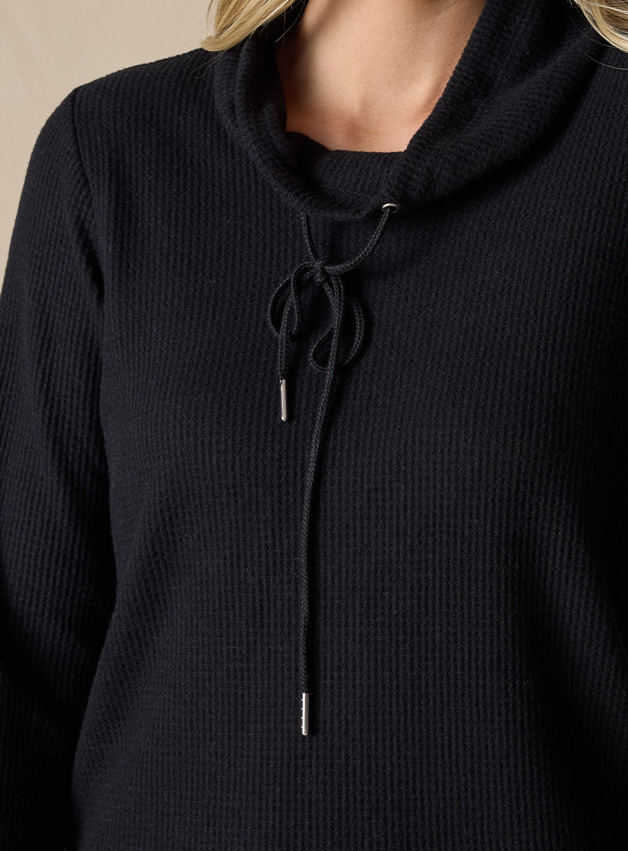 Straight Down Misty Top - Black