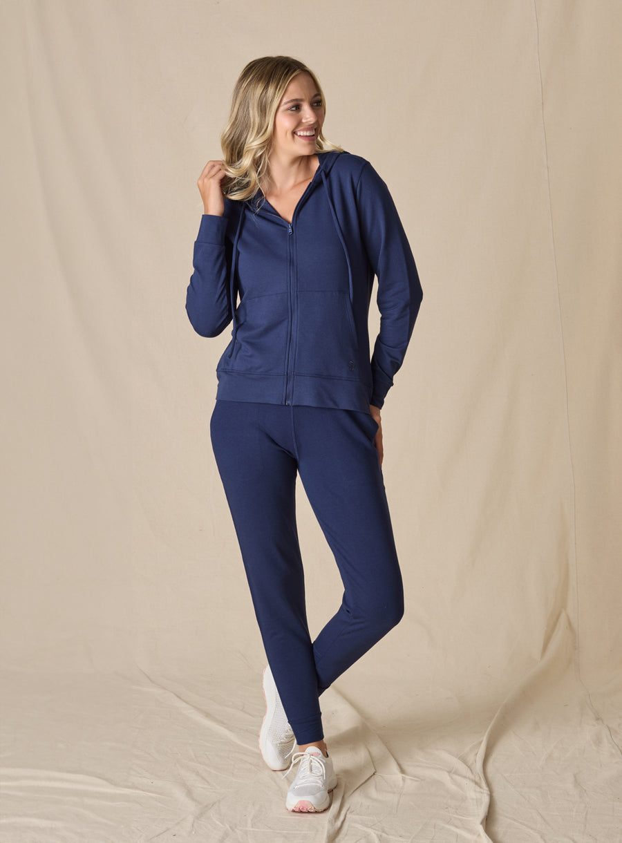 Straight Down Mesa Hooded Jacket - New Indigo