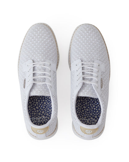 Straight Down Bella Perforated Derby Shoe - White