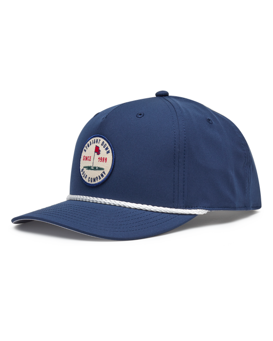 Straight Down Pin High Rope Hat - Navy